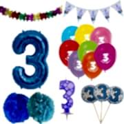 3 Yaş Erkek Doğum Günü Süsleri Paketi
