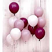 30 Adet Metalik Sedefli (Fuşya-Şeker Pembe-Beyaz) Karışık Balon