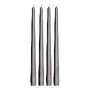 4 Adet Beyaz İnce Şamdan Mum 19x1cm Romantik Malzemeler