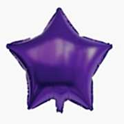 45cm Mor Yıldız Folyo Balon Doğum Günü Helyumla Uçan