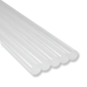 5 Adet 7mm Silikon Tabancası Çubuğu, Şeffaf Çubuk Silikon Mum