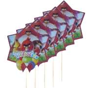 5 Adet Angry Birds Doğum Günü Konuşma Balonu Çubuğu