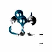 50 Adet Gümüş - Beyaz- Mavi Metalik Balon 3'Lü Renk  - 12 İnç