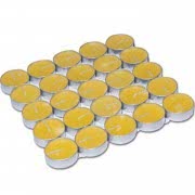 50 Adet Limon Kokulu Sarı Tea Light Mum 