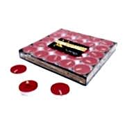 50 Adet Kırmızı Küçük Yuvarlak Tealight Mum, Ufak Renkli Mum