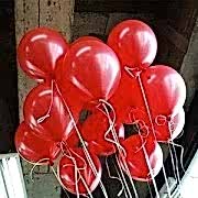 50 ADET METALİK KIRMIZI BALON 12 inc Doğum Günü