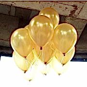 50 ADET METALİK SEDEFLİ ALTIN SARISI GOLD RENGİ DORE BALON