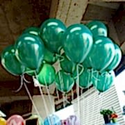 50 ADET METALİK SEDEFLİ YEŞİL KOYU BALON Doğum Günü Uçan