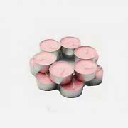 10 Adet Pembe (gül kokulu) Tealight Mum Romantik