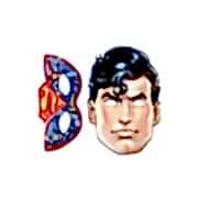 6 Ad Superman Karton Maske, Süpermen Doğum Günü Konsepti Partisi