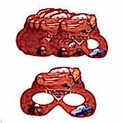 6 Adet Cars (Arabalar) Karton Gözlük Erkek Doğum Günü