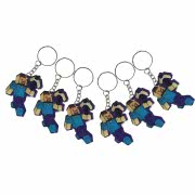 6 Adet Minecraft Anahtarlık, Erkek Doğum Günü Parti Hediyelik