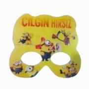 6 Adet Minion Rush Karton Kağıt Maske