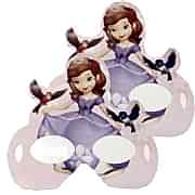 6 Adet Sofia (Sofya) Karton Gözlük Kız Doğum Günü Parti Malzemesi