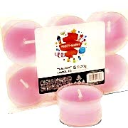 6 Adet Uzun Süre Yanan Pembe Beyaz Kokulu Küçük Tealight Mum