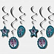 6lı Deniz Kızı Doğum Günü Süsü, İpli Tavan Tepe Süsleri