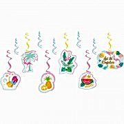 6lı Flamingo Konsepti Yaylı Uzar Set, Flamingo Temalı Süsleme