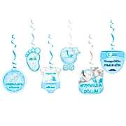 6lı Mavi Hastane Doğum Odası Süsü Baby Shower Konsept Yazı Süsü