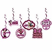 6lı Minnie Mouse Partisi Konsept Organizasyonu Yazı Süsleri 