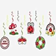 6lı Uğur Böceği Konsept Yaylı Uzar Set, Uğur Böceği Temalı Süs