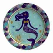 8 Adet Deniz Kızı Tabak, Doğum Günü Konsept Parti 