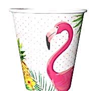 8 Adet Flamingo Karton, Doğum Günü Parti Bardağı