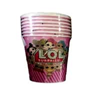 8 Adet Lol Surprise Bebekli Parti Bardağı, Masa Ürünü Süsü Bardak