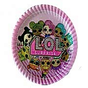 8 Adet Lol Surprise Bebekli Parti Tabağı, Lol Bebek Baskılı Tabak