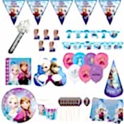 8 kişilik Lüks Elsa Parti Konsepti Malzemeleri Paketi, Frozen