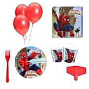 8 Kişilik Örümcek Adam Doğum Günü Parti Malzemeleri, Spiderman