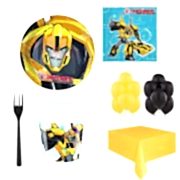 8 Kişilik Transformers Konsepti Doğum Günü Malzemeleri Bumblebee
