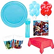 8 Kişilik Yenilmezler Parti Paketi Avengers Tabak Bardak Çatal vb