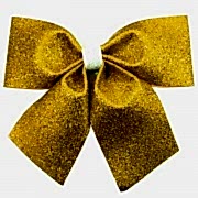 Altın Sarısı Gold Simli Eva Fiyonk Büyük Kurdele Parti Aksesuarı