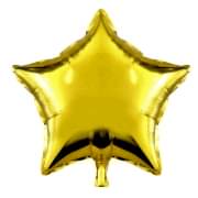 Altın Sarısı (Gold) Yıldız Folyo Balon 45cm Helyumla Uçan