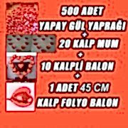 Aşk Hediyesi Romantik Paketi Gül Yaprağı Sevgiliye Kocama Karıma