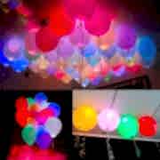 10 Işıklı Balon+10 Led Balon Işığı (Dilek Feneri Değil)