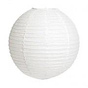 Beyaz Kağıt Japon Feneri Dekorasyon Süslemesi, 30x30 cm Küçük 
