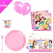 Disney Prensesleri,Pamuk Prenses 8 Kişilik 6 Parça Doğum Günü Seti malzemeleri
