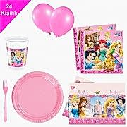 Disney Prensesleri, prenses 24 Kişilik 12 Parça Doğum Günü Seti
