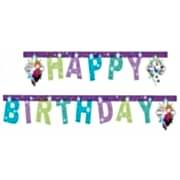 Elsa Anna Frozen Karlar Ülkesi Happy Birthday Yazı Süs