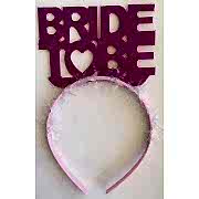 Fuşya Koyu Pembe Bride To Be Yazılı Taç, Bekarlığa Veda Partisi