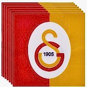 Galatasaray 16lı Peçete Doğum Günü Parti Peçetesi 33x33 Ucuz Sarı Kırmızı