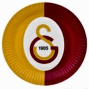 Galatasaray 8li Tabak Doğum Günü Parti Tabağı 23cm Ucuz Sarı Kırmızı