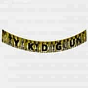 Gold Gümüş Siyah Püsküllü İyi ki Doğdun Yazısı, Parti Süsleri