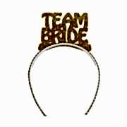 Gold "team Bride" Yazılı Taç Simli Evadan Taşlı Parti Kutlama Bride To Be Bekarlığa Veda Nedime Tacı