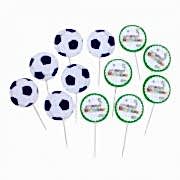12 Gool Futbol Topu Kürdan Doğum Günü Parti Sunum Kürdanı