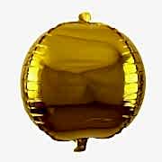 Gold Altın Rengi Küre Şekilli Folyo Balon Yuvarlak Helyumla Uçan 