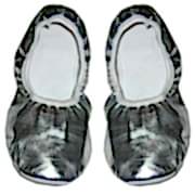 Gümüş Gri Pisi Pisi Bale Ayakkabısı, Balerin Gösteri Babeti