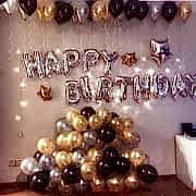 Happy Birthday Doğum Günü Balonu Kombini Gümüş Kb1251