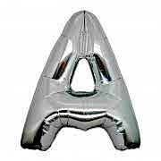 Harf Folyo Balon A Harfi Büyük Boy Balon Gümüş/Gri 100CM